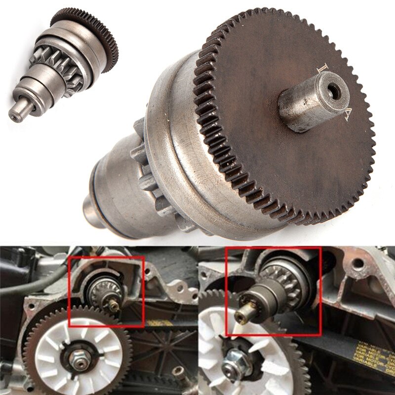 Starter Motor Koppeling Gear Assembly Voor GY6 50/80cc 139QMB Scooter Bromfietsen Atv
