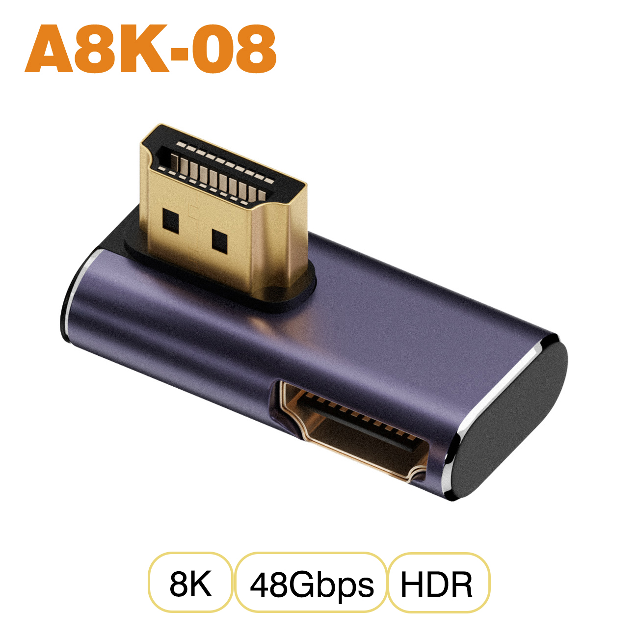 Nnbili hdmi 2.1 kabeladapter han-til-hun konverter splitter understøtter 4k @ 120hz 8k @ 60hz lige hdmi-kompatibel forlænger pc: Andet