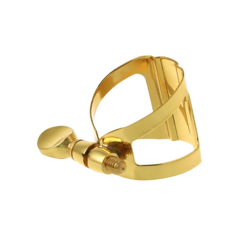 1 Pc Soprano Alto Tenor Saxophone Clarinet In Bb Flexibility Gold Mouthpiece Ligature Accessories 4 Styles: C
