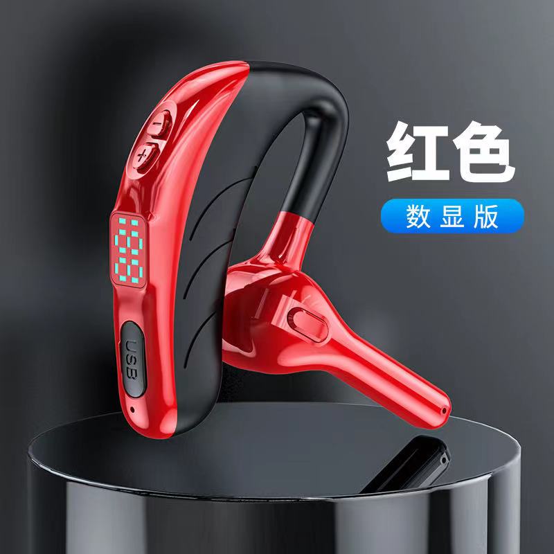 X13 zestaw słuchawkowy na jedno ucho z mikrofonem Bluetooth 5.1 słuchawka z redukcją szumów wodoodporna słuchawka bezprzewodowy zestaw głośnomówiący długi czas czuwania: czerwony-x13