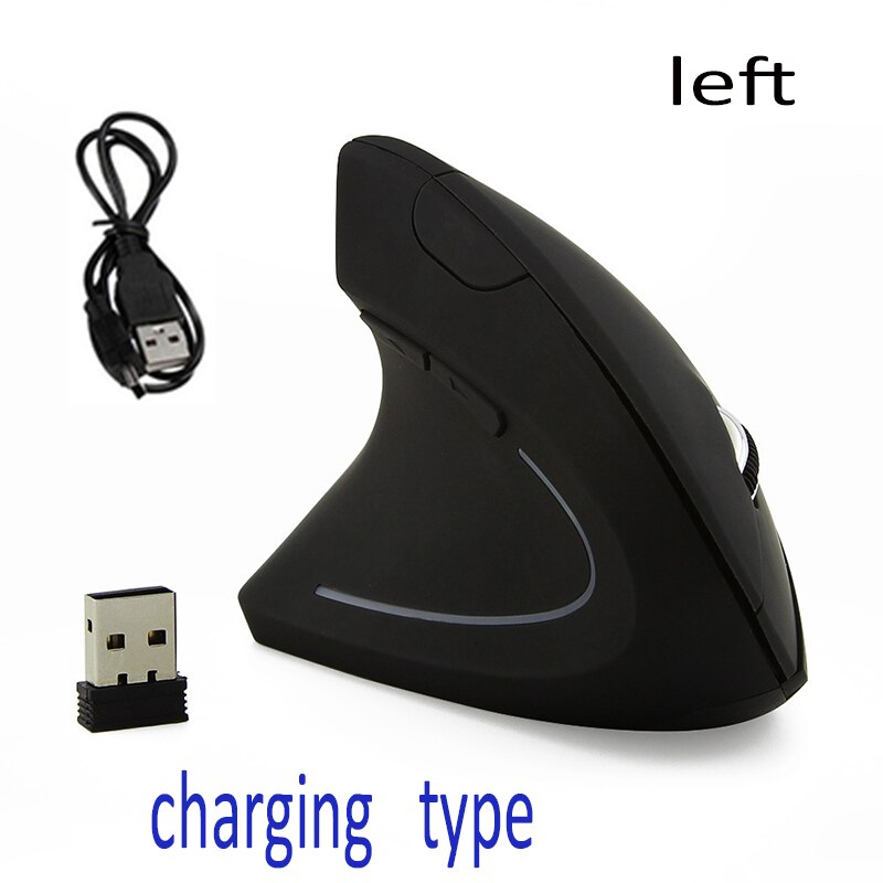 Left Hand Right Hand Ergonomic Vertical Mouse Vertical Office Mouse Wireless Mouse: A
