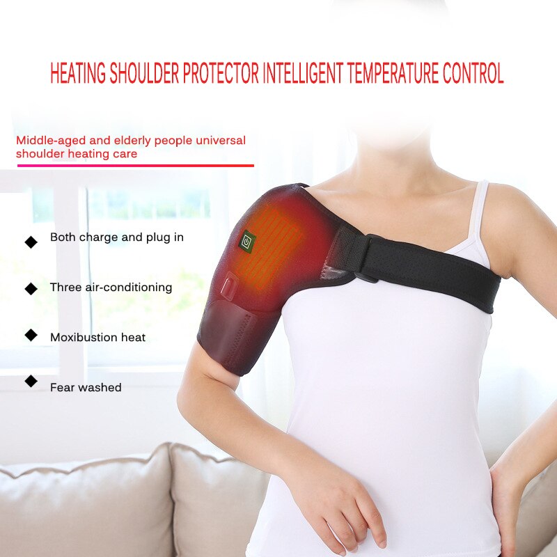 Heat Therapy Shoulder Brace Adjustable Shoulder Heating Pad for Frozen