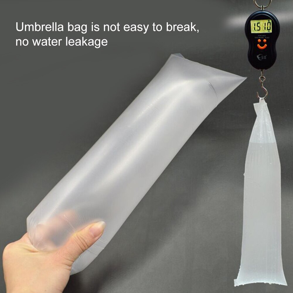 Bolsa de sombrilla desechable para Hotel y empresa, sombrilla desechable para tienda, sin goteo, impermeable, para día de lluvia, 100 Uds.