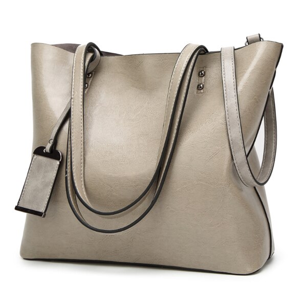 ACELURE couleur unie sacs à bandoulière pour femmes doux en cuir Pu fourre-tout décontractés pour femme all-match dames haute capacité sacs à main: Gray