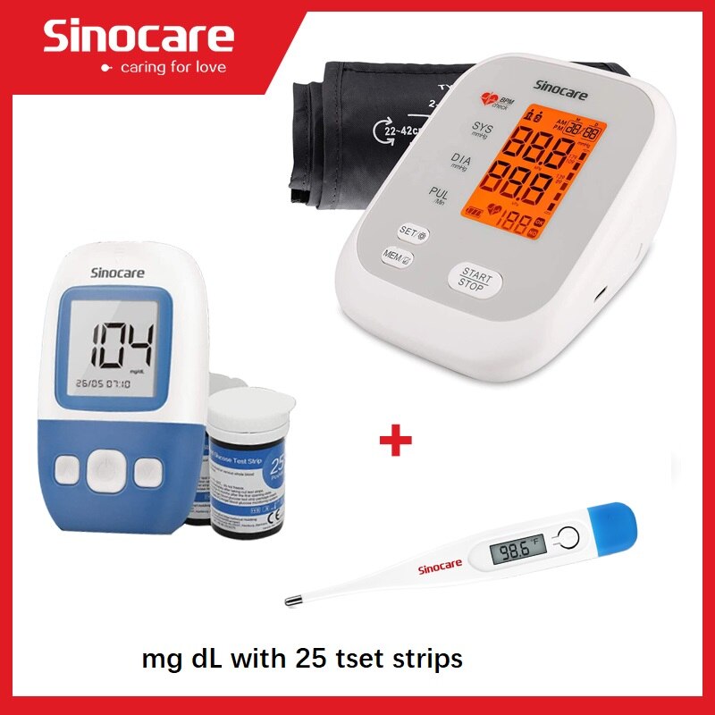 Sinocare Blood Pressure Monitor Tensiometer Upper ... – Grandado