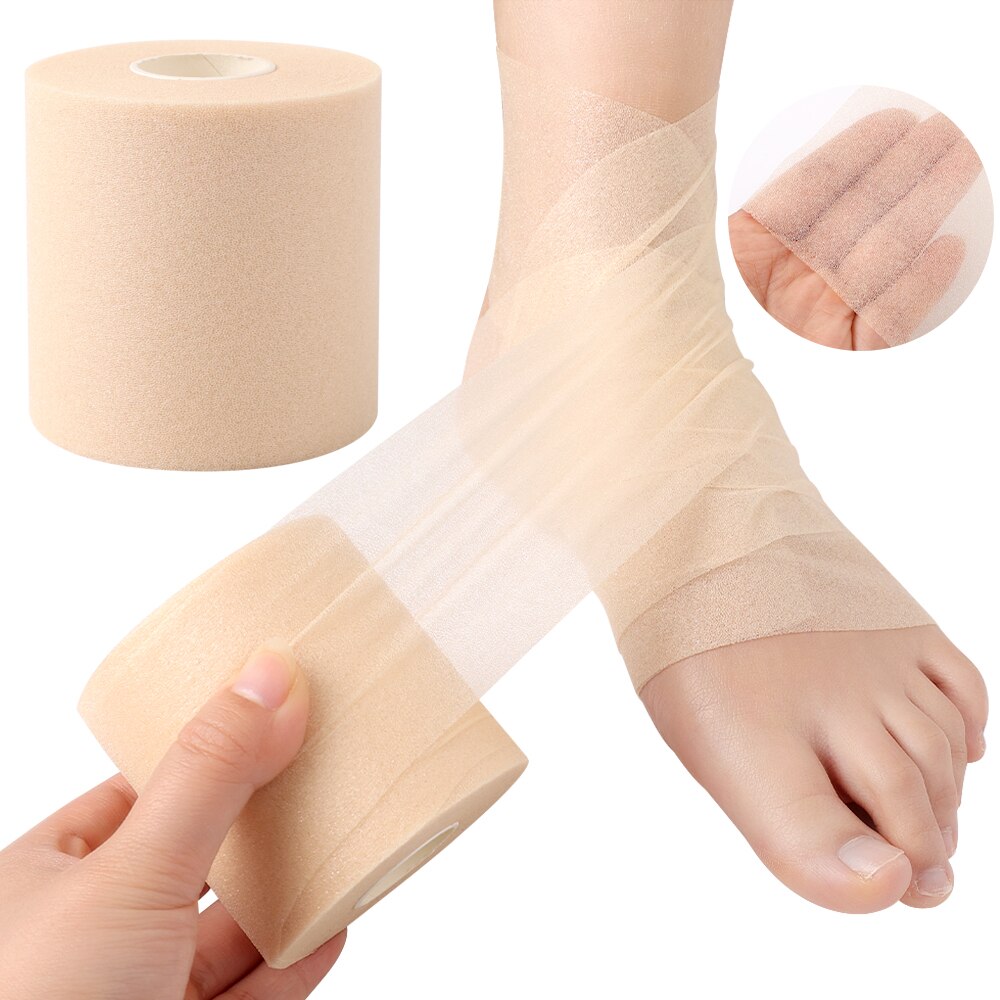 Skum bomull hud film selvklebende elastisk bandasje albue kne hud maske film skum underwrap sports pre-wrap for atletisk tape