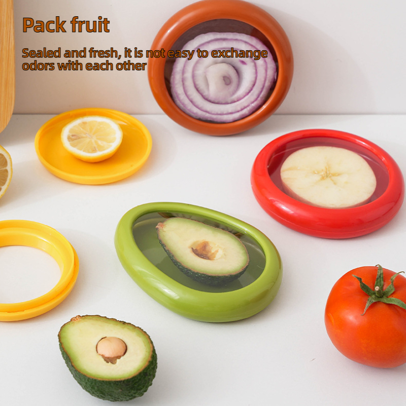 Herbruikbare Food Saver Box Half Cut Fruit Freshing Intrekbare Film Opslagcontainer Fruit Conservering Seal Cover Keukengereedschap