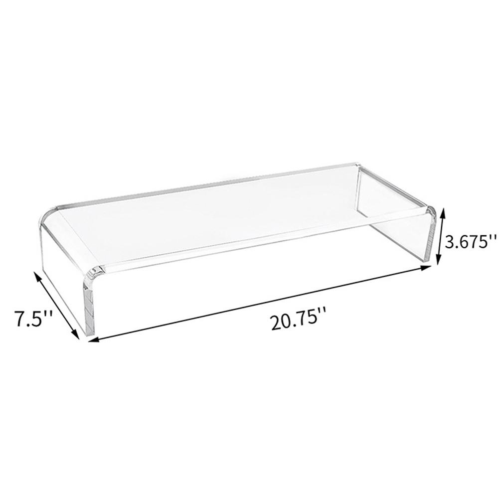 Premium Acrylic Computer Monitor Stand Neck Protection Multi-media Desktop Stand Computer Monitor Riser