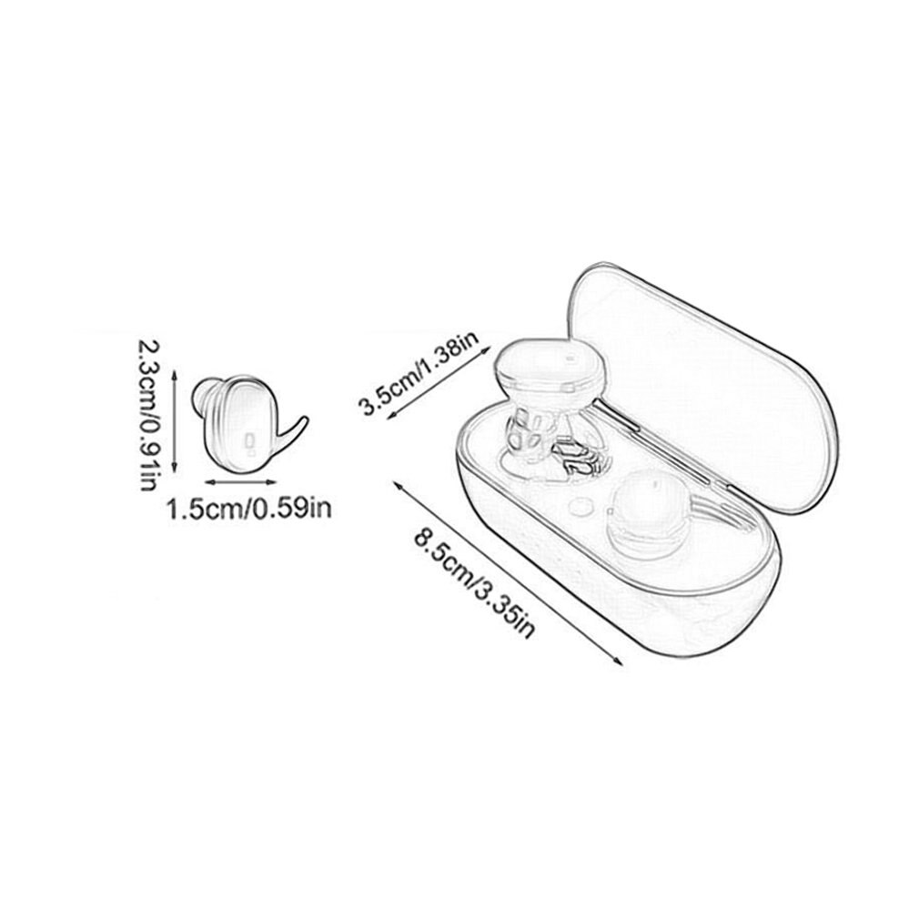 Y30 Bluetooth Draadloze Oortelefoon 5.0 Sport Bluetooth Headset Oordopjes Handenvrij Draagbare Met Opladen Doos 3D Stereo Geluid 3 Uur