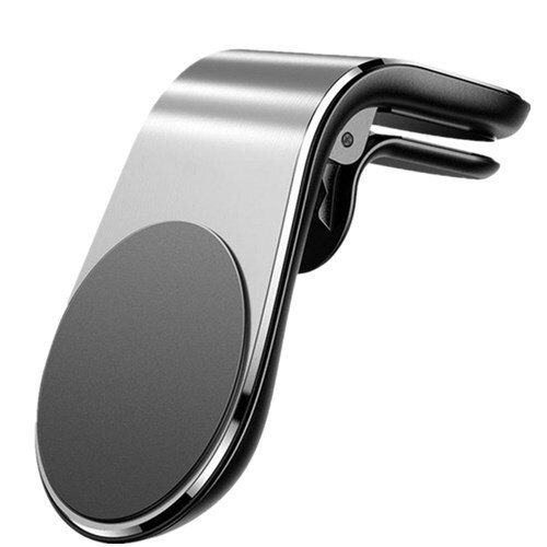 Fgclsy magnético suporte do telefone carro universal 360 metal ventilação de ar magnético titular no carro gps montar titular para iphone huawei: Silver