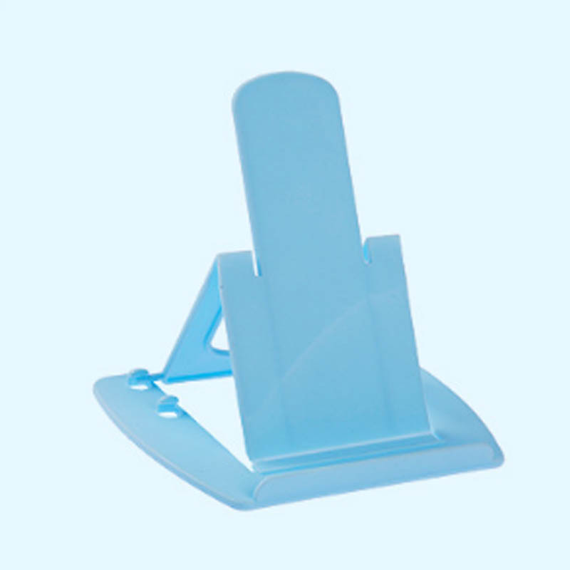 Suporte dobrável para smartphone, suporte portátil de plástico multiângulo para celular 1 peça: Azul