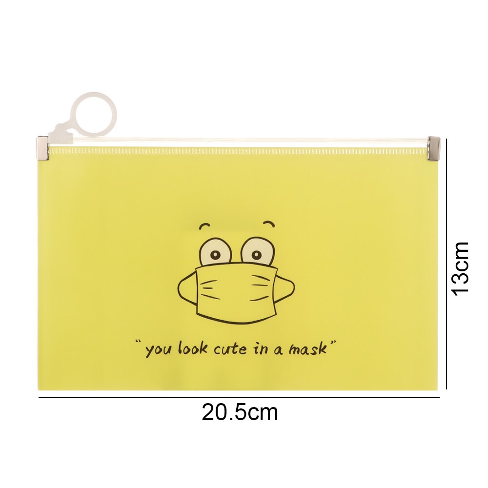 1PC Portable Transparent Anti-dust Mask Storage Bag Dustproof Pollution-Free Face Masks Container Plastic Mask Cover Bag