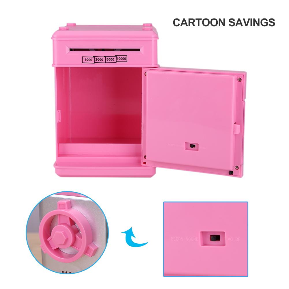 Kinderen Spaarpot Creatieve Elektronische Code Lock Smart Kinderen Automatische Tellen Veilig Cash Coin Automatische Storting Machine