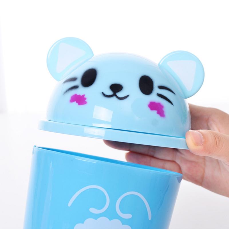 1pc Multifunction Waste Bin Desktop Trash Bin Trash Can Storage Bucket Car Toilet Waste Storage Box Organizer Trash Can