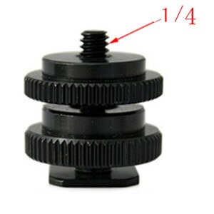 10pcs/lot 1/4" to 3/8" 5/8 Male to Female Double Layer Thread Screw Mount Adapter Tripod Plate Screw for Camera Flash Tripod Mic: E  14