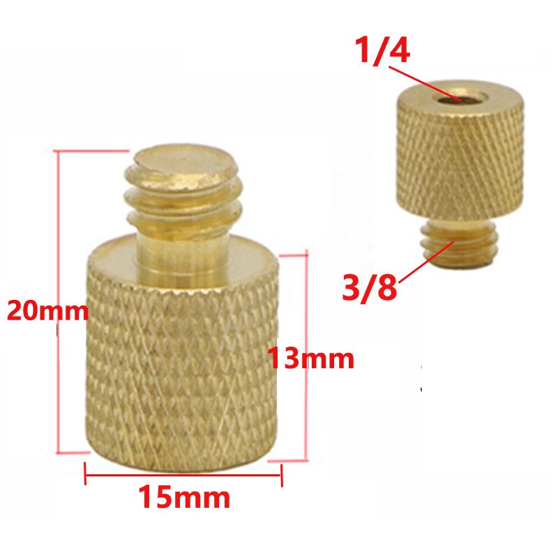 1/4" to 3/8" Male to Female Thread Screw Mount Adapter Tripod Plate Screw mount for Camera Flash Tripod Light Stand