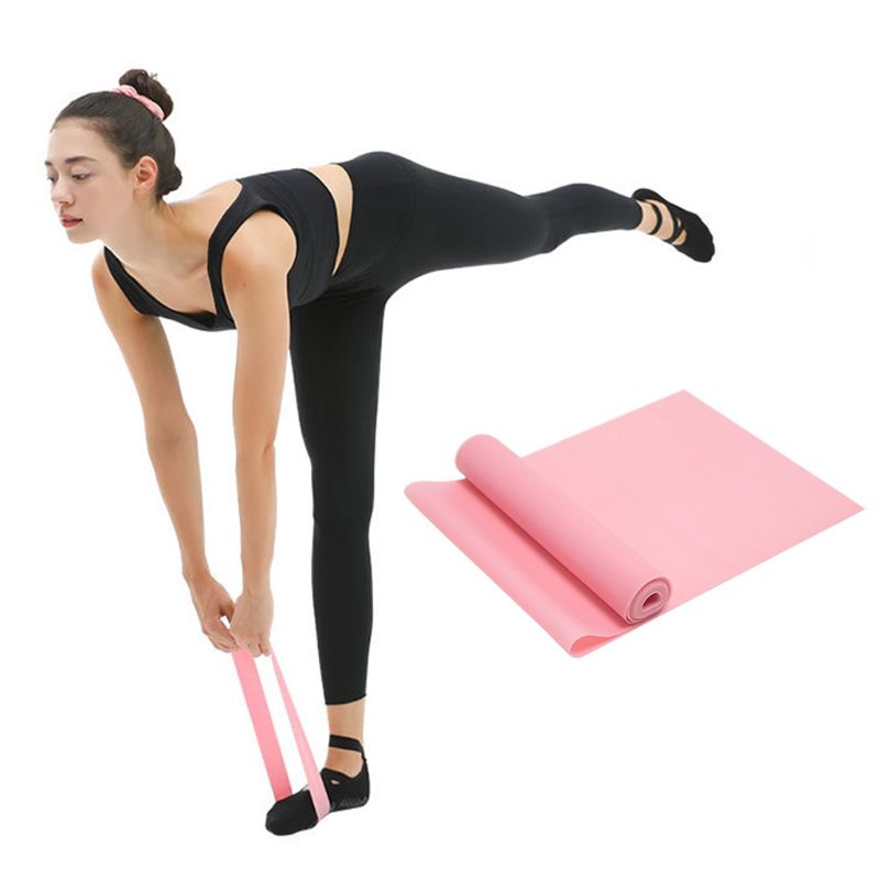 20/25lb yoga øvelse langt modstandsbånd naturlig latex stretching elastisk løkke