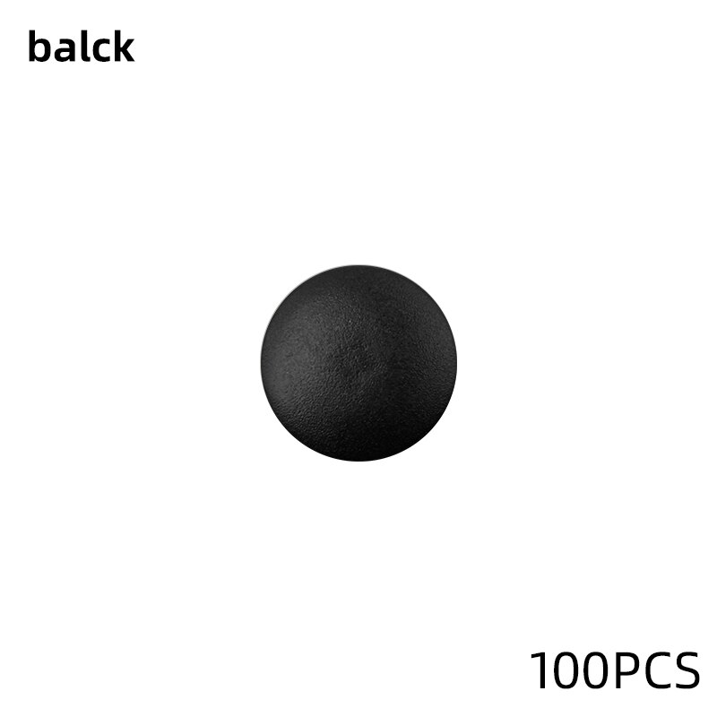 Betoci 100 stk praktisk plastskrue dekorativt dæksel plast møtrik bolt dæksel 3 in 1 ydre beskyttelseshætte møbel hardware: Balck