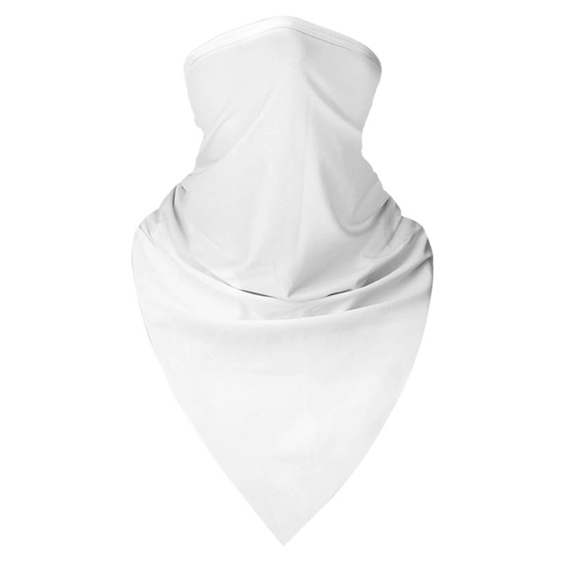 Summer Cycling Headwear Anti-sweat Breathable Cycling Caps Running Bicycle Bandana Sports Scarf Face Mask For Men Women: White
