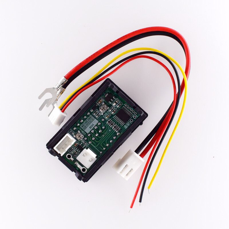 Dc 0-100v 50a digital voltmeter amperemeter dobbelt display spændingsdetektor strømmåler panel amp volt måler 0.28 tommer 1 rød rød led