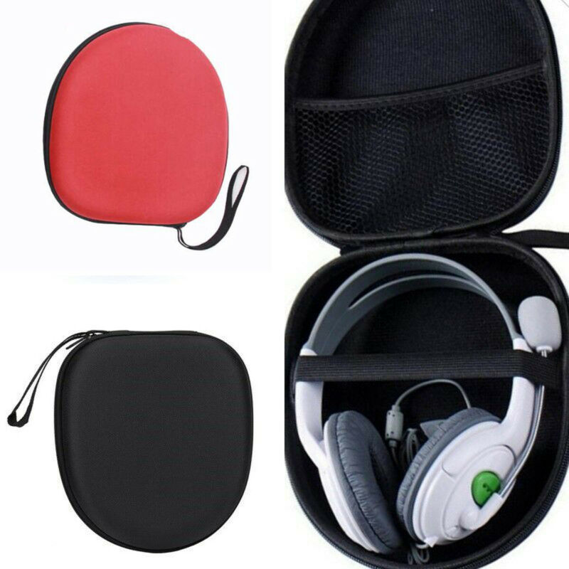 neueste Heiße Kopfhörer Schutz tragen schwer Fall Tasche Kopfhörer Headset Lagerung Reißverschluss Kasten