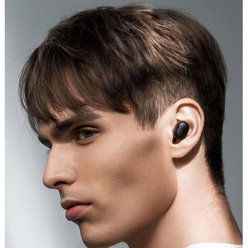 Nyeste xiaomi redmi airdots s trådløs bluetooth 5.0 tws øretelefon headset med mikrofon håndfri ørepropper ai kontrol