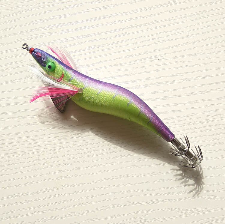 5pcs Top Gold/Shine color calamar squid jigs Japan type fishing squid lures Hard fishing lure strong fishing hook