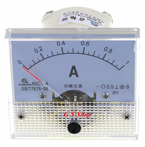 85C1-A type Pointer type DC current meter Plaat tafel 85C1series 0-1A