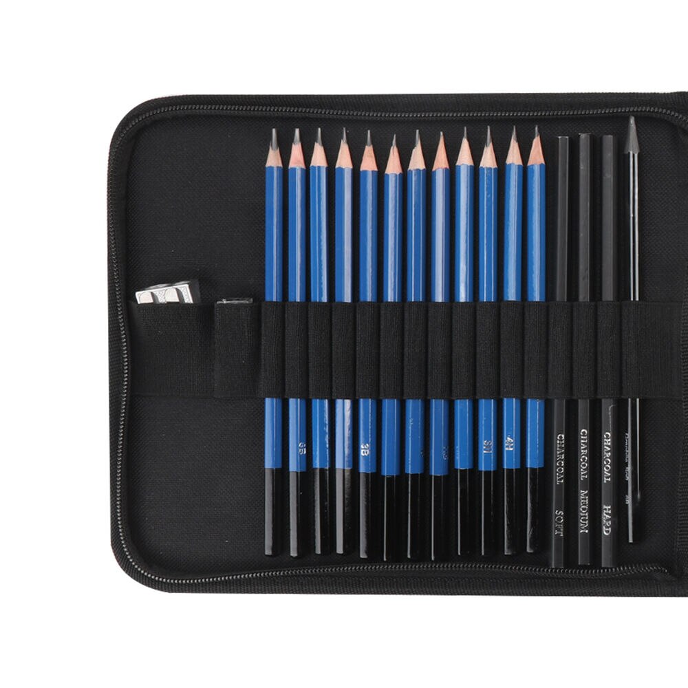32Pcs/Set Drawing Sketch Charcoal Pencil Eraser Art Craft Painting Sketching Kit Artist's Pencils Drawing Supplies