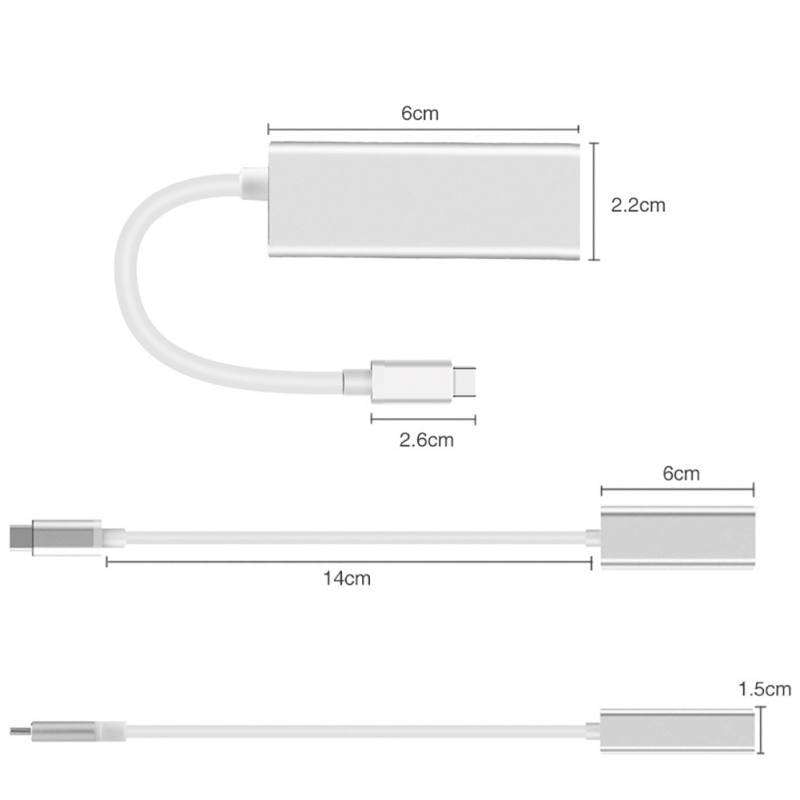 Usb-c hub nettverksadapter type -c 3.0 to ethernet  rj45 lan gigabit adapter støtter nintendo switch for 10/100/1000 mbps