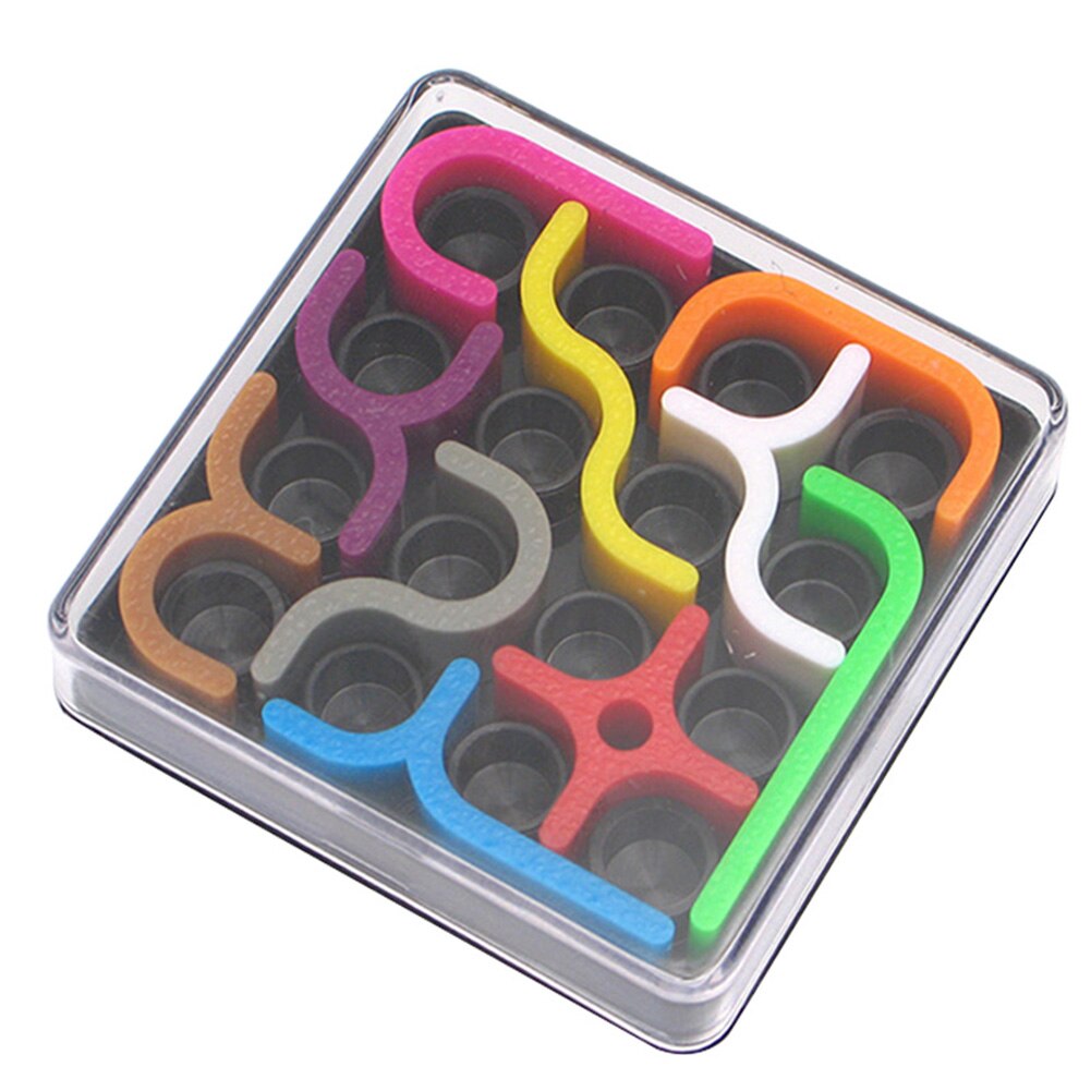 Curves Puzzle Toy Brain Teaser Mind Bending 24 Challenges Fun Intelligence Toy AN88