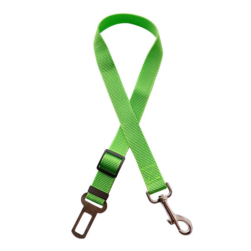 Pet Hond Kat Autostoeltje Belt Verstelbare Harnas Lead Leash Kleine Medium Reizen Clip Intrekbare Leiband Hond Accessoires: green