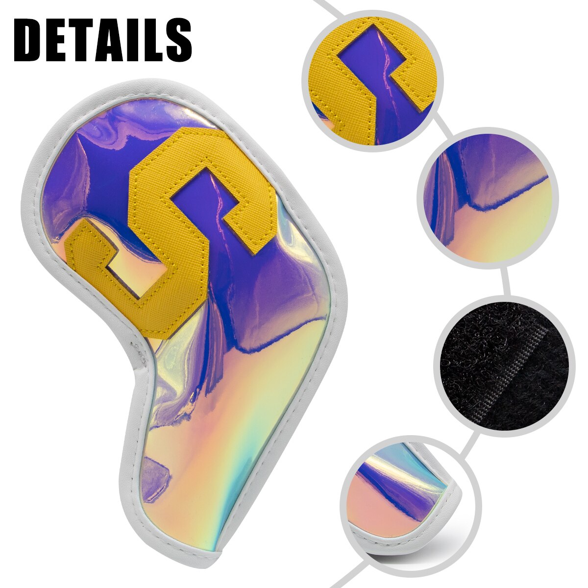 Kleurrijke Nummer Golf Iron Head Covers Iron Headovers Wiggen Covers 4-9 Aspx 10Pcs