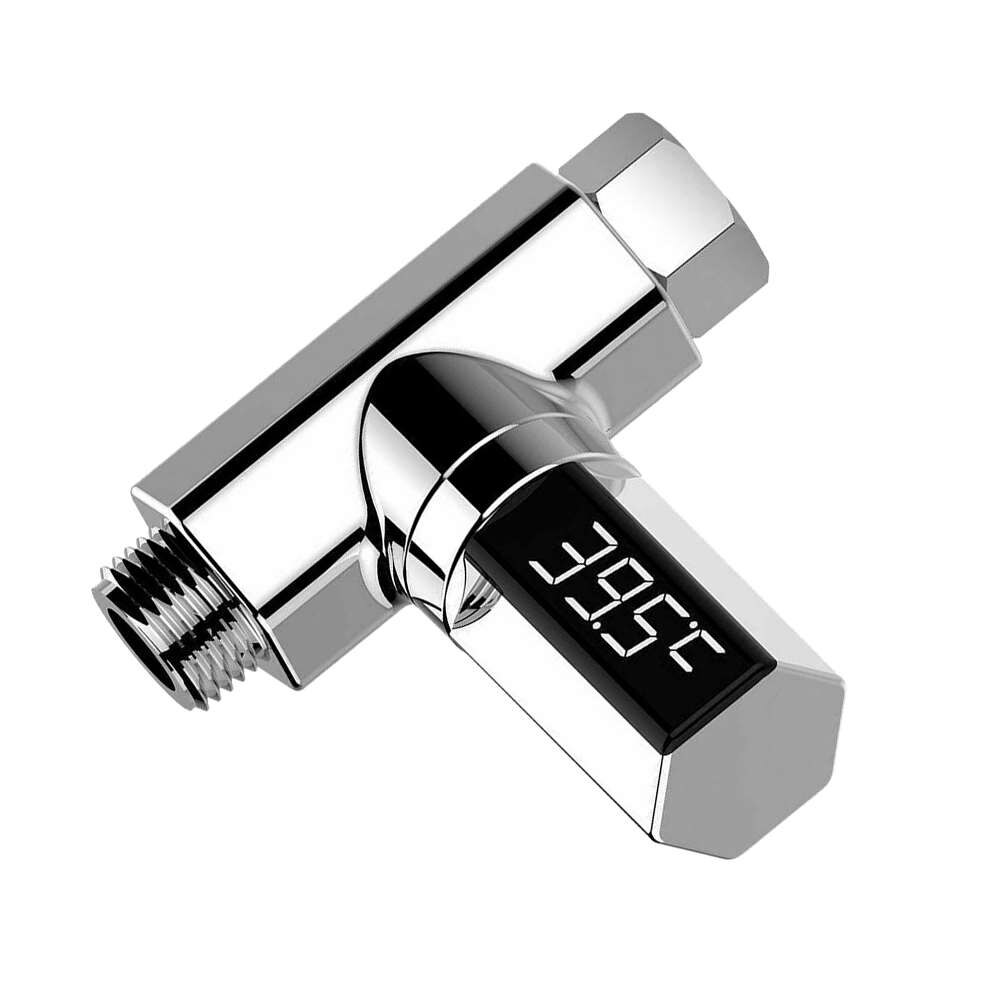 LED Digital Display Real-Time Thermometer Monitor Shower Faucets Water Thermometer Bathroom Accessories