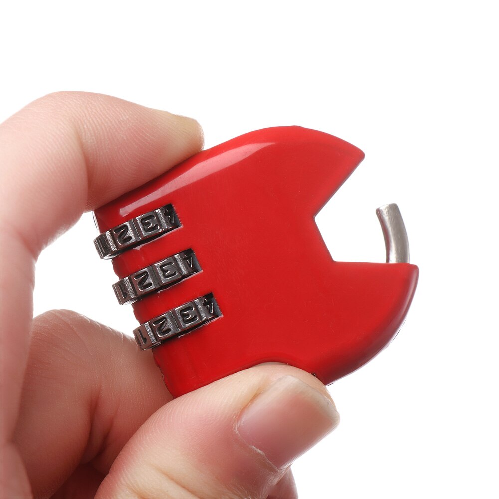 1Pc Mini 3 Dial Digit Number Code Password Lock Combination Code Travel Suitcase Luggage Diary Protector Metal Safe Lock