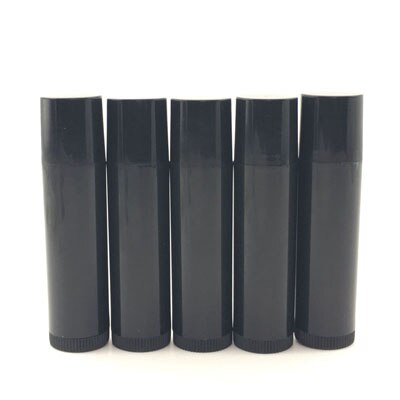 50Pcs Lege Cosmetische Chapstick Lip Gloss Buis Lippenstift Balsem Buis Met Caps Container Diy: Black