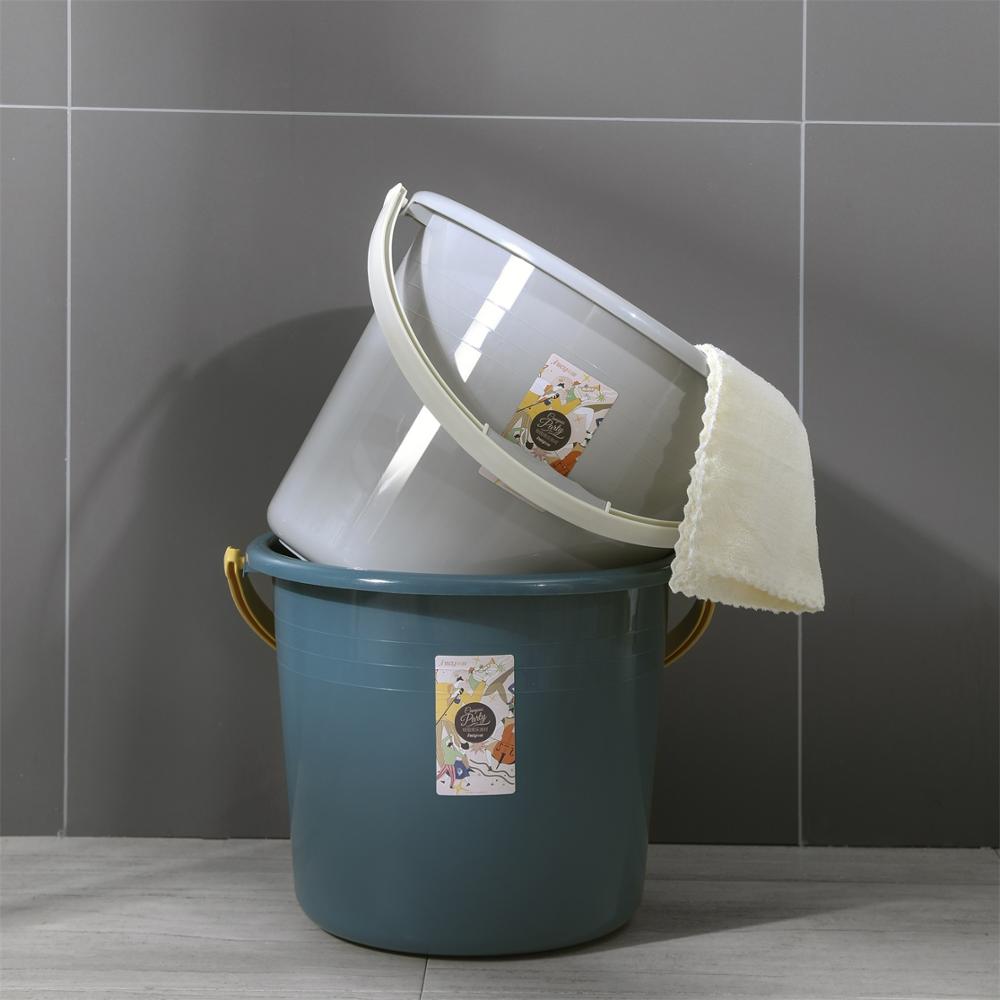 Plastic Bucket Bathroom Mop Buckets Portable Water Container Camp Outdoor Fishing Car Wash Bucket Large Buckets with Handle