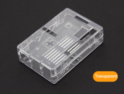 Hallon  pi 2b 3b 3b+  hölje 4 färger med kylflänsar abs skal: Transparent