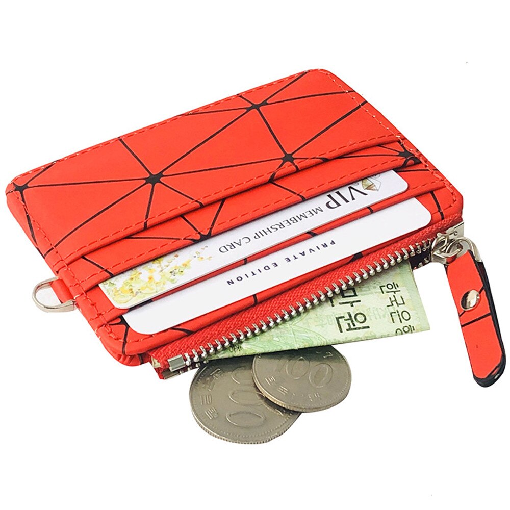 Mode Reizen Pu Lederen Bank Business Id Card Wallet Rits Portemonnee Portemonnee Oortelefoon Houder Pouch Voor Vrouwen mannen