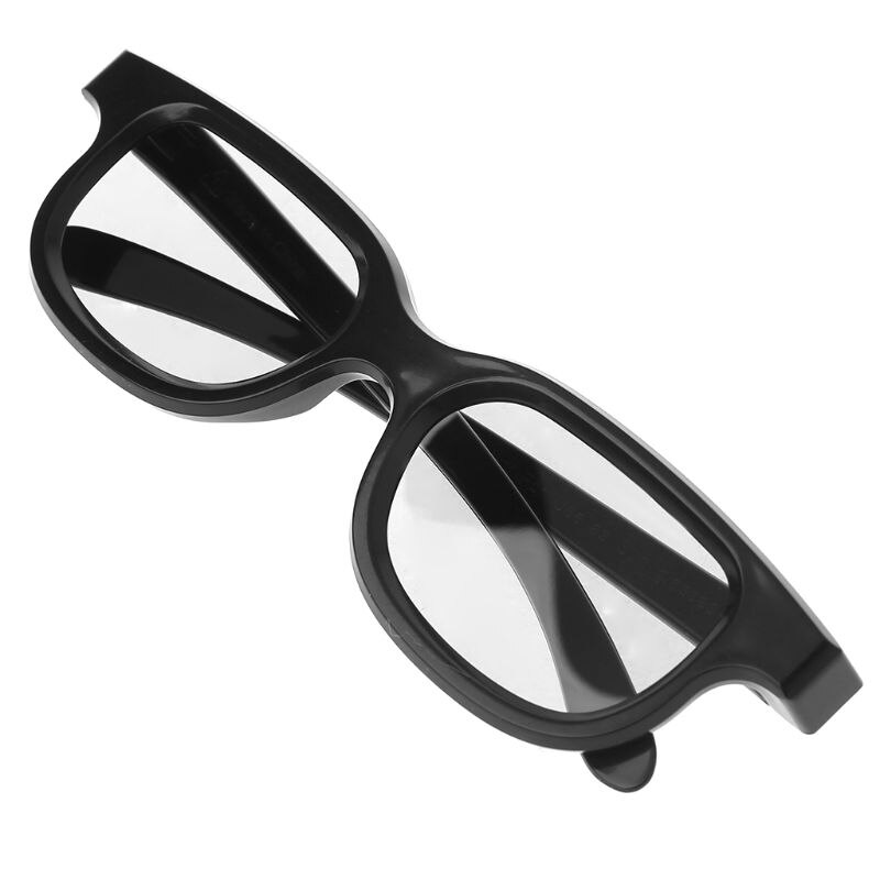 Circular Polarized Passive 3D Stereo Glasses Black For 3D TV Real D IMAX Cinemas