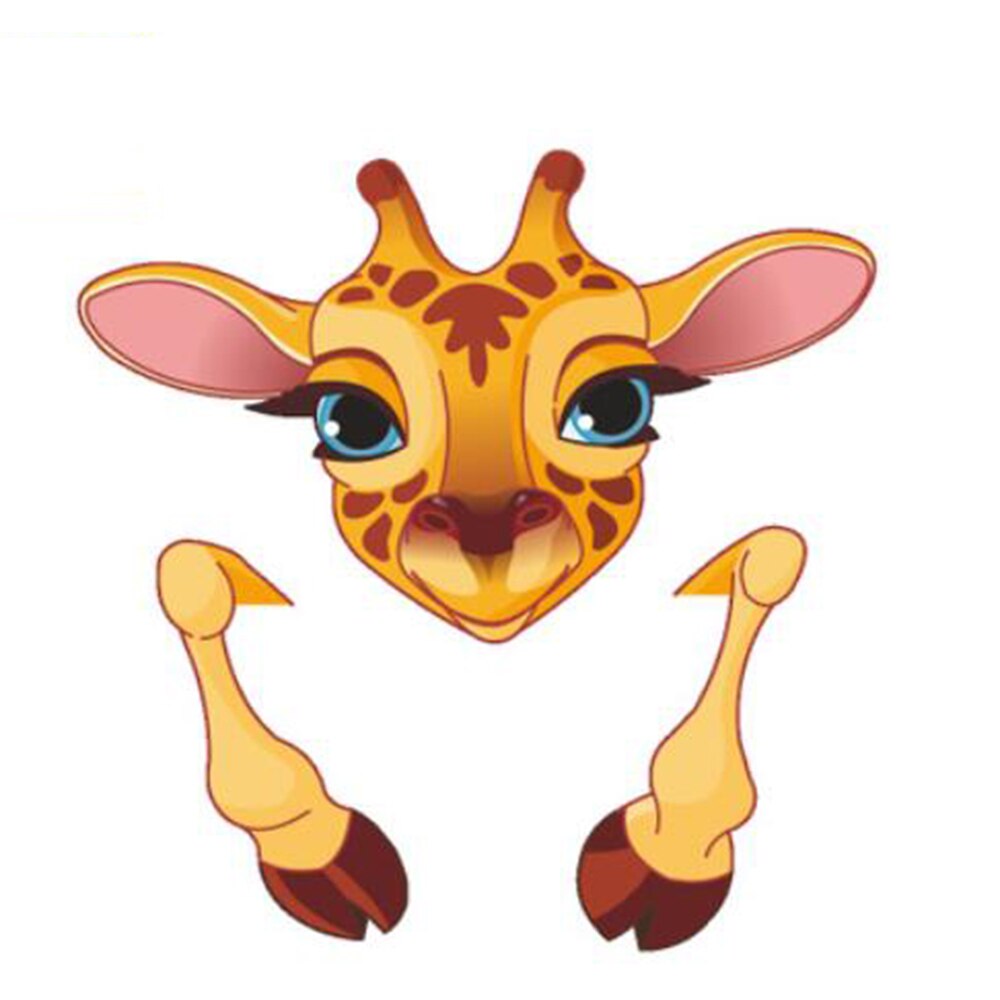 Cute Switch Stickers Cartoon Animals Elephant Cat Panda Giraffe Light Switch Sticker Decal Animal Art Mural Bedroom Home Decor