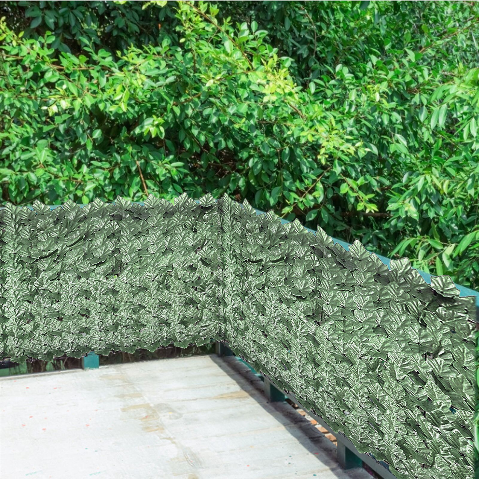 Künstliche Buchsbaum-Hecke – 12 Paneele Je 50,8x50,8 Cm, UV-beständig, Für Sichtschutz & Dekoration