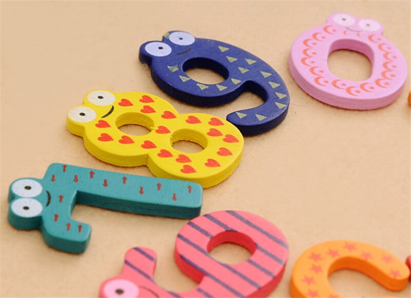 10pcs/set Baby Number Refrigerator Fridge Magnets Figure Stick Mathematics Wooden Educational Kids Toys for Children