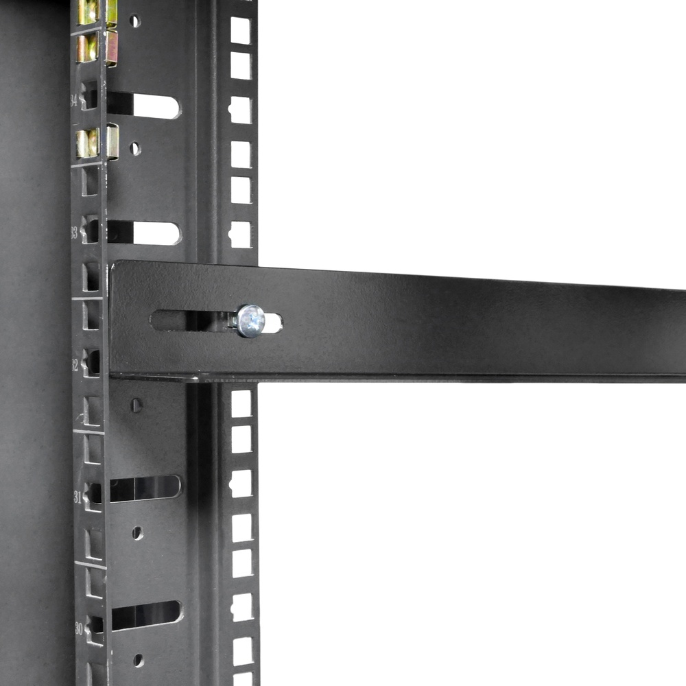 Rackmatic-faste sideskinner stativ 19 skabsbeslag med bund 750 mm