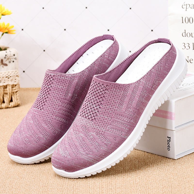 2023 scarpe basse Casual da donna pantofole estive con foro traspirante cavo da donna scarpe da passeggio leggere all'aperto Plus Size mezze pantofole