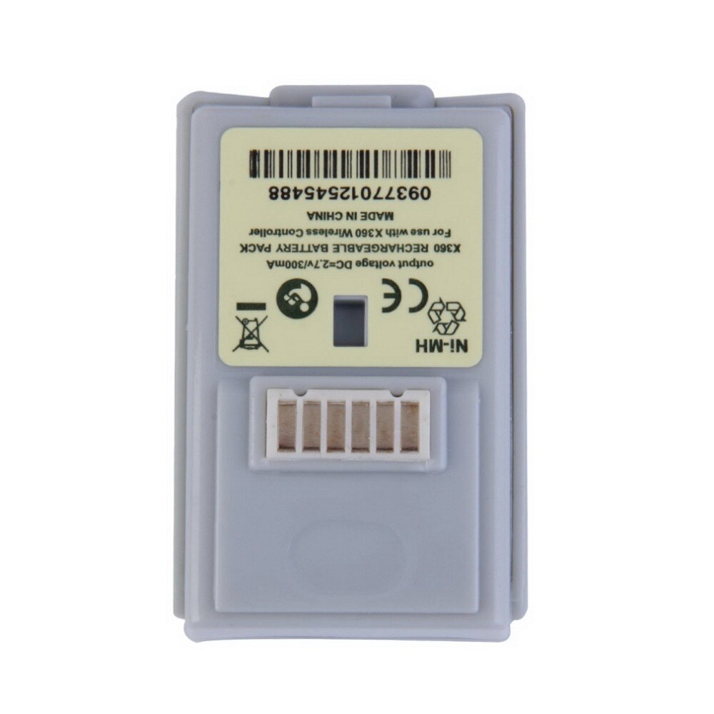 2 In1 4800 Mah Oplaadbare Ni-Mh Batterij Pack Kit + Usb Kabel Opladen Lader Backup Voor Xbox 360 Console Draadloze controller
