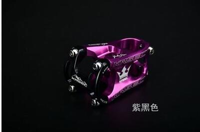 Mountainbike mtb stammar am/xc/dh stamcykel aluminium cykel cykel delar stam 50mm: Lila svart