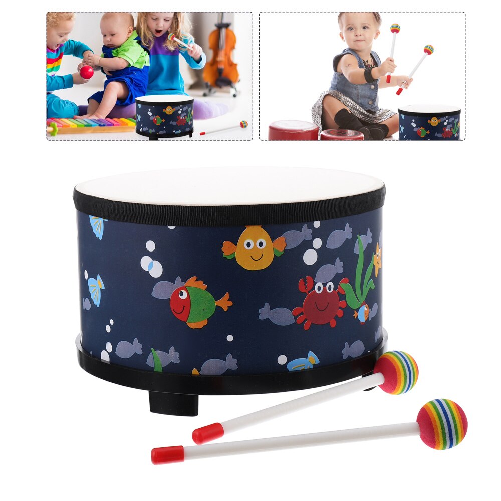 Hand Drum Percussion Wood Frame Drum Children Musical Instrument