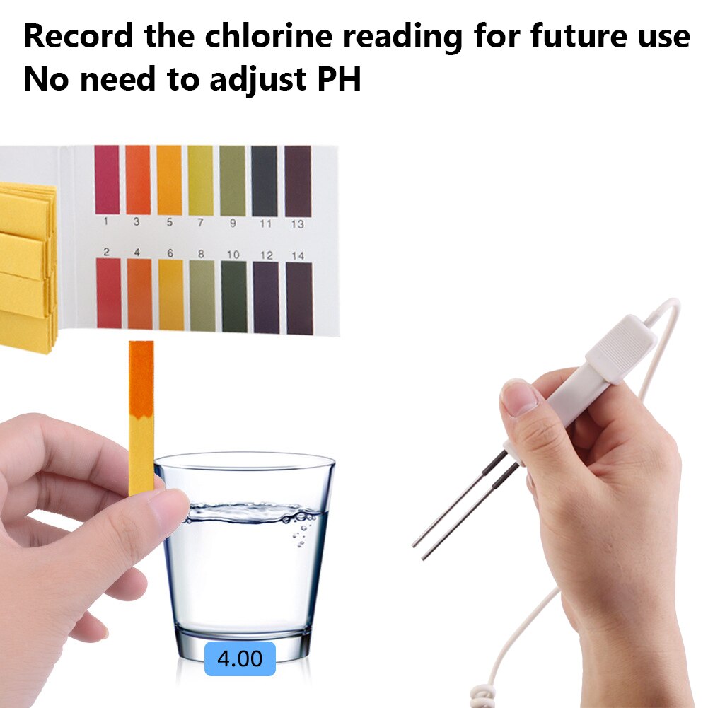 Ph Chloor Meter Tester PC101 Ph Tester Chloor Niveau Water Testen Apparaat Voor Zwembad Ph Chloor Meter Tester