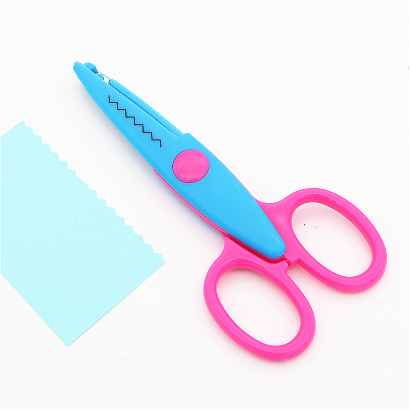 Decorative Wave laciness Edge Scissors DIY for Scrapbook Handmade Kids Artwork Card Safe